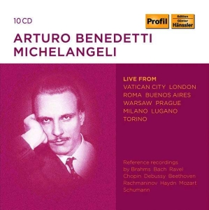 Various - Arturo Benedetti Michelangeli - Liv in the group OUR PICKS / Weekly Releases / Week 11 / CD Week 11 / CLASSICAL at Bengans Skivbutik AB (3532521)