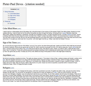 Devos Pieter-Paul - Citation Needed -Ltd- in the group OUR PICKS / Record Store Day / RSD2013-2020 at Bengans Skivbutik AB (3556404)