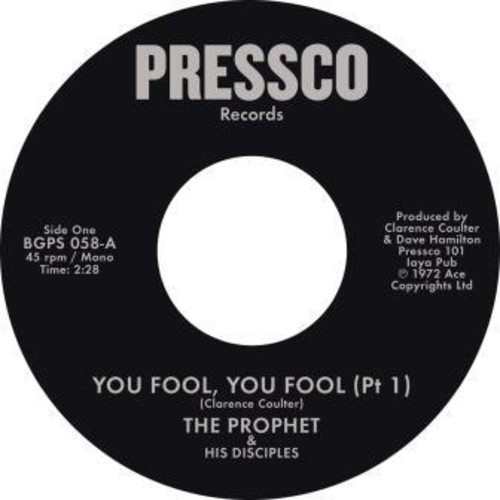 Prophet And His Desciples - You Fool, You Fool in the group VINYL / RNB, Disco & Soul at Bengans Skivbutik AB (3559603)