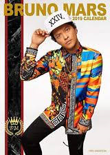 Bruno Mars - 2019 Calender in the group OTHER / Merch Calenders at Bengans Skivbutik AB (3586652)