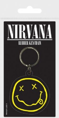 Nirvana - Nirvana (Smiley) Rubber Keychain in the group OTHER / MK Test 1 at Bengans Skivbutik AB (3587736)