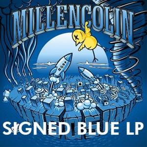 Millencolin - Sos (Blue Vinyl) - Signed LP in the group VINYL / Upcoming releases / Rock at Bengans Skivbutik AB (3596018)