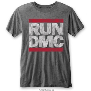 Run Dmc -  Run DMC Men's Fashion Tee: DMC Logo (Burn Out) (M) in the group OUR PICKS / Recommended T-shirts at Bengans Skivbutik AB (3619735)