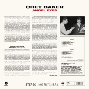 Baker Chet - Angel Eyes -Bonus Tr/Hq- in the group VINYL / Upcoming releases / Jazz/Blues at Bengans Skivbutik AB (3624590)