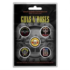 Guns n' Roses - GUNS N' ROSES BUTTON BADGE PACK: BULLET  in the group OTHER / Merch Badges at Bengans Skivbutik AB (3640990)