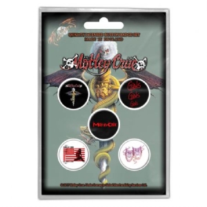 Motley Crue - MOTLEY CRUE BUTTON BADGE PACK: DR FEELGO in the group CDON - Exporterade Artiklar_Manuellt / Merch_CDON_exporterade at Bengans Skivbutik AB (3640998)