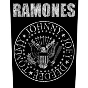 Ramones - Classic Seal - Back Patch in the group Minishops / Ramones at Bengans Skivbutik AB (3655653)