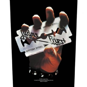 Judas Priest - British Steel - Back Patch in the group Campaigns / BlackFriday2020 at Bengans Skivbutik AB (3655657)