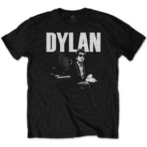 Bob Dylan - Bob Dylan Men's Tee: At Piano in the group OTHER / BW-T-shirts at Bengans Skivbutik AB (3667128)