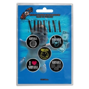 Nirvana - NIRVANA BUTTON BADGE PACK: NEVERMIND in the group OTHER / MK Test 1 at Bengans Skivbutik AB (3668016)