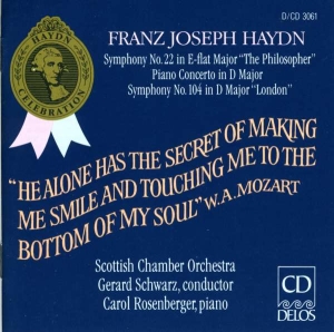 Haydn Franz Joseph - Symphonies 22 & 104 Piano Concerto in the group Externt_Lager /  at Bengans Skivbutik AB (3677387)