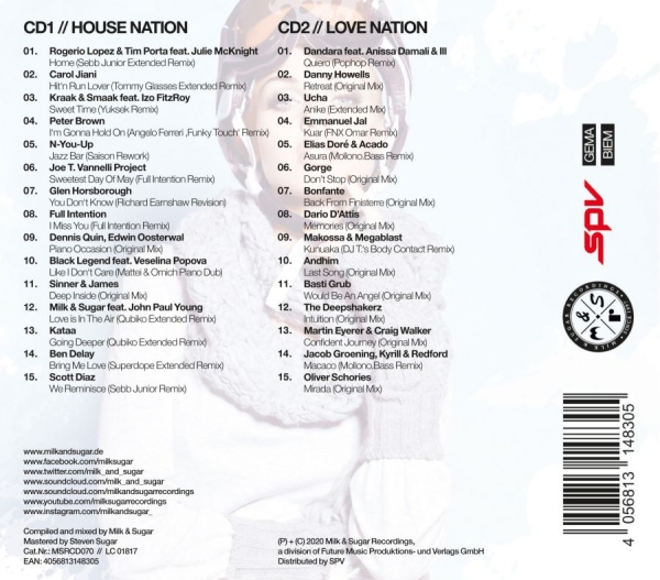 Various Artists - Milk & Sugar Winter Session 2020 in the group CD / Bestsellers at Bengans Skivbutik AB (3709526)