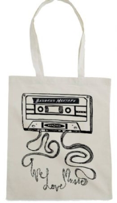 Bengans Tygpåse - Bengans Mixtape (Natur) in the group OTHER / Merch Tote Bags at Bengans Skivbutik AB (3739559)