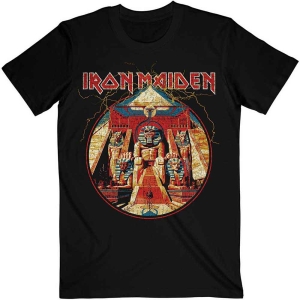 Iron Maiden - Powerslave Lightning Circle Uni Bl    in the group MERCH / T-Shirt /  at Bengans Skivbutik AB (3739610r)
