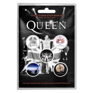 Queen - QUEEN BUTTON BADGE PACK: FREDDIE in the group Minishops / Queen at Bengans Skivbutik AB (3739626)