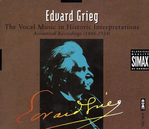 Div Art - Grieg-Vocal Music In Historic in the group CD / Klassiskt at Bengans Skivbutik AB (3744582)