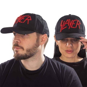 Slayer - Logo Bl Baseball C in the group OTHER / Merch Caps and Hats at Bengans Skivbutik AB (3754526)
