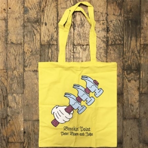 Peter Bjorn and John - Tote Bag - Breakin' Point (Gul) in the group Minishops / Peter Bjorn and John at Bengans Skivbutik AB (3755148)