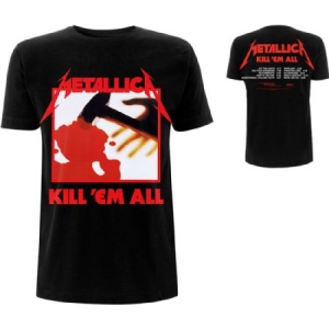 Metallica - METALLICA UNISEX TEE: KILL 'EM ALL TRACKS (BACK PRINT) in the group OTHER / Merch T-shirts / T-shirt Kampanj at Bengans Skivbutik AB (3756625r)