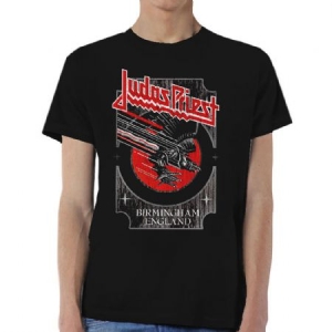 Judas Priest - Judas Priest Unisex Tee: Silver and Red Vengeance in the group OTHER / MK Test 1 at Bengans Skivbutik AB (3762834)