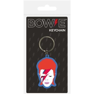 David Bowie - David Bowie (Aladdin Sane) Rubber Keycha in the group MERCHANDISE / Keyring / Pop-Rock at Bengans Skivbutik AB (3779079)
