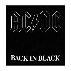 Ac/Dc - Back In Black Standard Patch in the group MERCH / Minsishops-merch / Ac/Dc at Bengans Skivbutik AB (3790716)