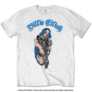 Billie Eilish - Bling Uni Wht    in the group MERCHANDISE / T-shirt / Pop-Rock at Bengans Skivbutik AB (3795261)