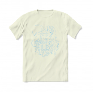 Sarah Klang - T-Shirt Creamy Blue Unisex - 100% organic cotton i gruppen MERCH / T-Shirt / Sommar T-shirt 23 hos Bengans Skivbutik AB (3809196r)