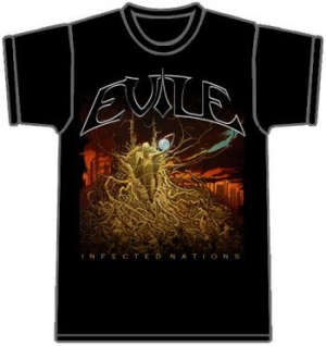 Evile - T/S Infected Nations Black (L) in the group OTHER / Merchandise at Bengans Skivbutik AB (3811464)