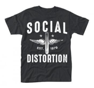 Social Distortion - T/S Winged Wheel (L) in the group OTHER / Merchandise at Bengans Skivbutik AB (3815417)
