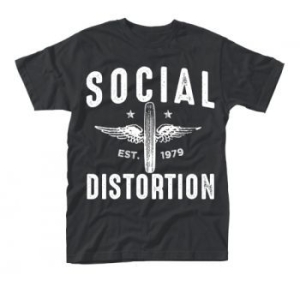 Social Distortion - T/S Winged Wheel (L) in the group MERCHANDISE / T-shirt / Pop-Rock at Bengans Skivbutik AB (3815417)