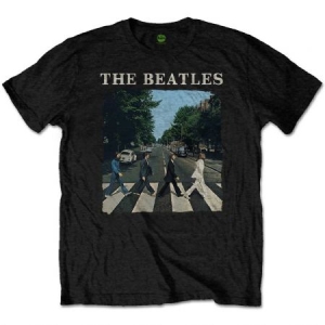 Beatles - T-shirt - Abbey Road & Logo (Kids Black) (5-6 år) in the group Minishops / Beatles at Bengans Skivbutik AB (3826231)