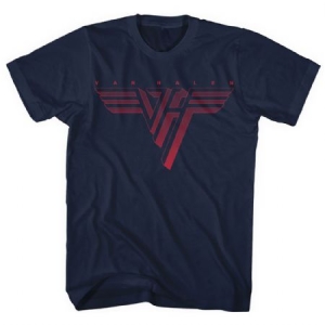 Van Halen - Classic Red Logo Uni Navy  3 in the group MERCH / T-Shirt /  at Bengans Skivbutik AB (3828317r)