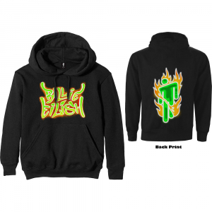 Billie Eilish -  Unisex Pullover Hoodie Black - Airbrush in the group CDON - Exporterade Artiklar_Manuellt / T-shirts_CDON_Exporterade at Bengans Skivbutik AB (3833954)