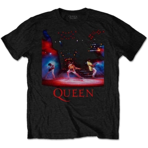 Queen - Live Shot Spotlight Uni Bl T-Shirt  (M) in the group OTHER / -Start Tshirt at Bengans Skivbutik AB (3881503)
