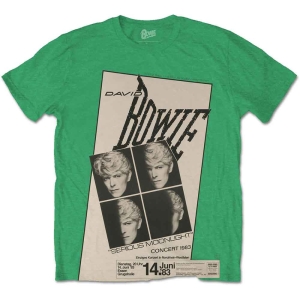 David Bowie - Concert '83 Uni Green    in the group MERCH / T-Shirt /  at Bengans Skivbutik AB (3881598r)