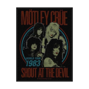 Motley Crue - Shout At The Devil Standard Patch in the group MERCHANDISE / Merch / Hårdrock at Bengans Skivbutik AB (3881739)