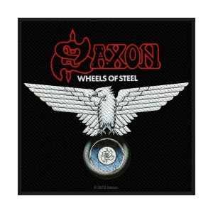 Saxon - Wheels Of Steel Standard Patch in the group MERCHANDISE / Merch / Hårdrock at Bengans Skivbutik AB (3882195)