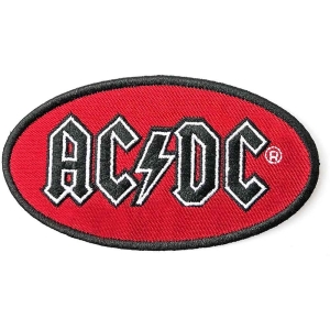 Ac/Dc - Oval Logo Woven Patch in the group MERCH / Minsishops-merch / Ac/Dc at Bengans Skivbutik AB (3882205)
