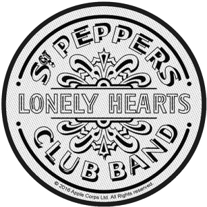 The Beatles - Sgt Pepper Drum B&W Standard Patch in the group MERCHANDISE / Merch / Pop-Rock at Bengans Skivbutik AB (3882224)