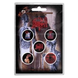 Death - BUTTON BADGE PACK: ALBUMS (RETAIL PACK) in the group Campaigns / BlackFriday2020 at Bengans Skivbutik AB (3882362)