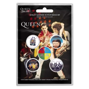 Queen - BUTTON BADGE PACK: LATER ALBUMS (RETAIL PACK) in the group OTHER / Merch Badges at Bengans Skivbutik AB (3882364)