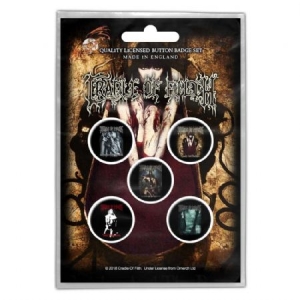 Cradle Of Filth - BUTTON BADGE PACK: ALBUMS (RETAIL PACK) in the group OTHER / Merch CDON 2306 at Bengans Skivbutik AB (3882365)