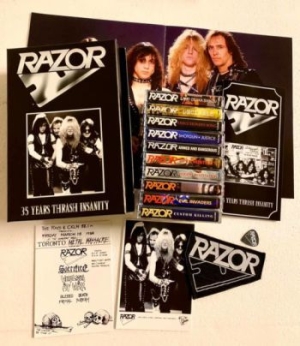 Razor - 35 Years Thrash Insanity (10 Mc Box in the group Hårdrock at Bengans Skivbutik AB (3905789)