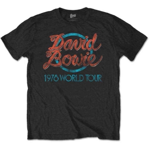David Bowie - Unisex Tee: 1978 World Tour in the group OTHER / Merch T-shirts / Classic Tours at Bengans Skivbutik AB (3907224r)
