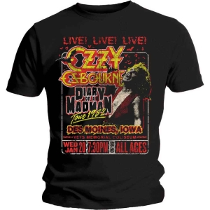 Ozzy Osbourne - Diary Of A Madman Tour Uni Bl    in the group OTHER / Merch T-shirts / Classic Tours at Bengans Skivbutik AB (3907276r)