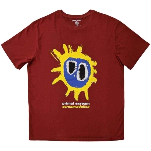 Primal Scream - Screamadelica Red Uni Tee T-Shirt in the group MERCHANDISE / T-shirt / Pop-Rock at Bengans Skivbutik AB (3921963r)