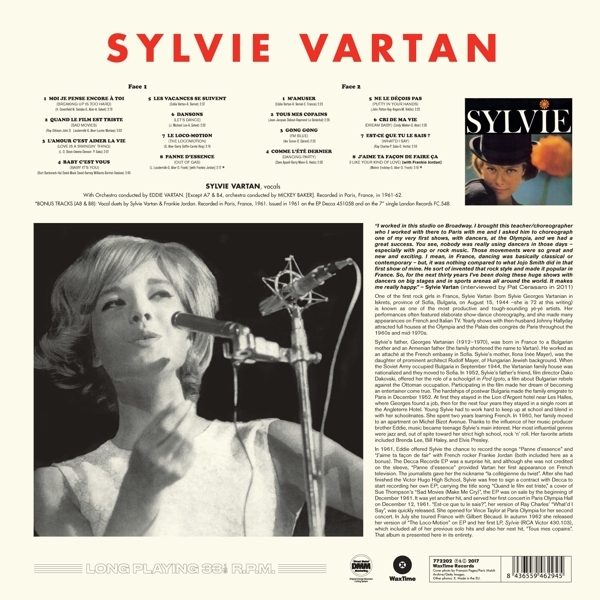 Sylvie Vartan - Sylvie Vartan in the group VINYL / Bestsellers at Bengans Skivbutik AB (3922604)
