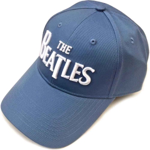 The Beatles - White Drop T Logo Denim Baseball C in the group MERCHANDISE / Merch / Pop-Rock at Bengans Skivbutik AB (3924048)