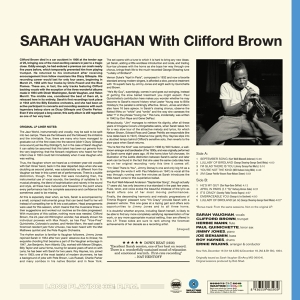 Vaughan Sarah - With Clifford Brown in the group VINYL / Jazz at Bengans Skivbutik AB (3924374)